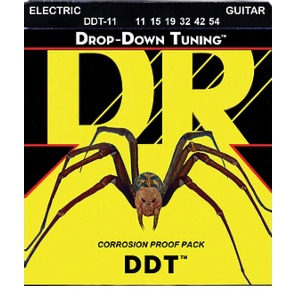DR String DDT-11 Drop Down Tuning Electric Guitar Strings- Heavy - 11-54