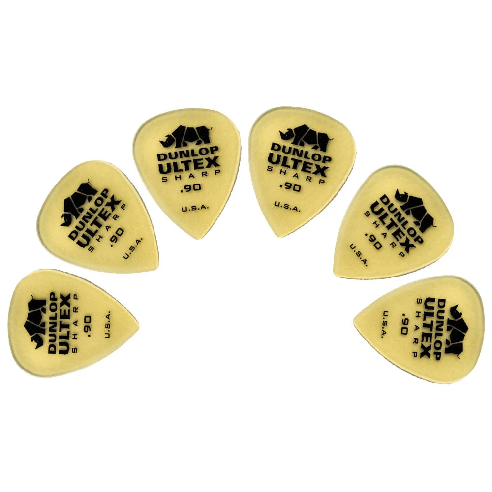 Dunlop 433P Ultex Sharp Guitar Picks - Pack Of 6 - Image 3