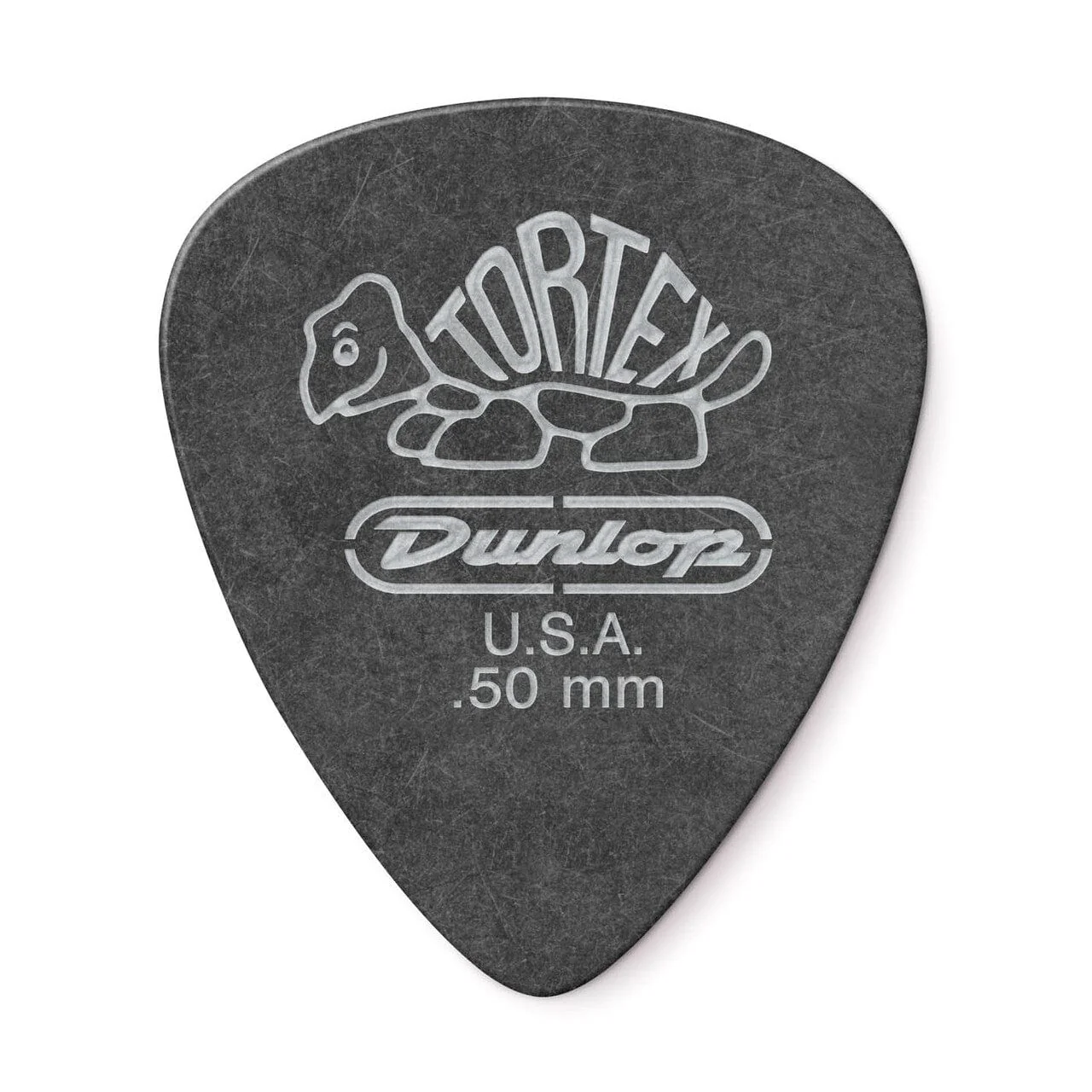 Dunlop 488R Tortex Pitch Black Standard Guitar Pick - Pack of 6 - 0.50mm - Image 2
