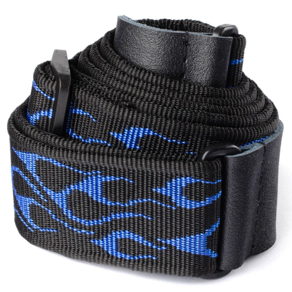 Dunlop D38-11BL Classic Flambe Guitar Strap - Blue - Image 2
