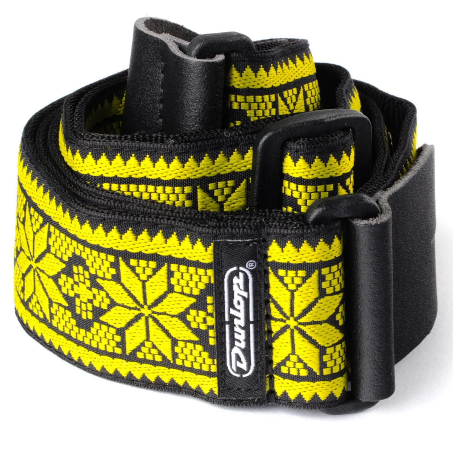 Dunlop D6702YE Jacquard Woven Fillmore Yellow Guitar Strap - Image 2