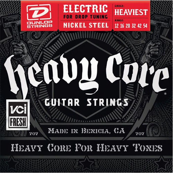 Dunlop Heavy Core Electric Guitar Strings - Heaviest Gauge - 0.12-0.54