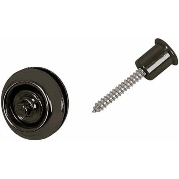 Dunlop Straplok Black Flush Mount Set