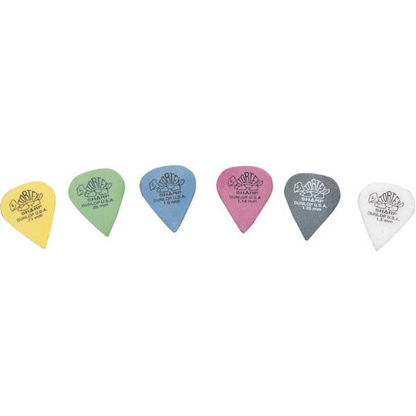 Dunlop Tortex Sharp Guitar Picks - Set of 6