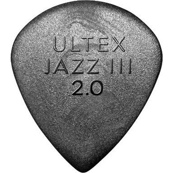 Dunlop Ultex Jazz III Guitar Pick - Pack of 6 - 2.0mm