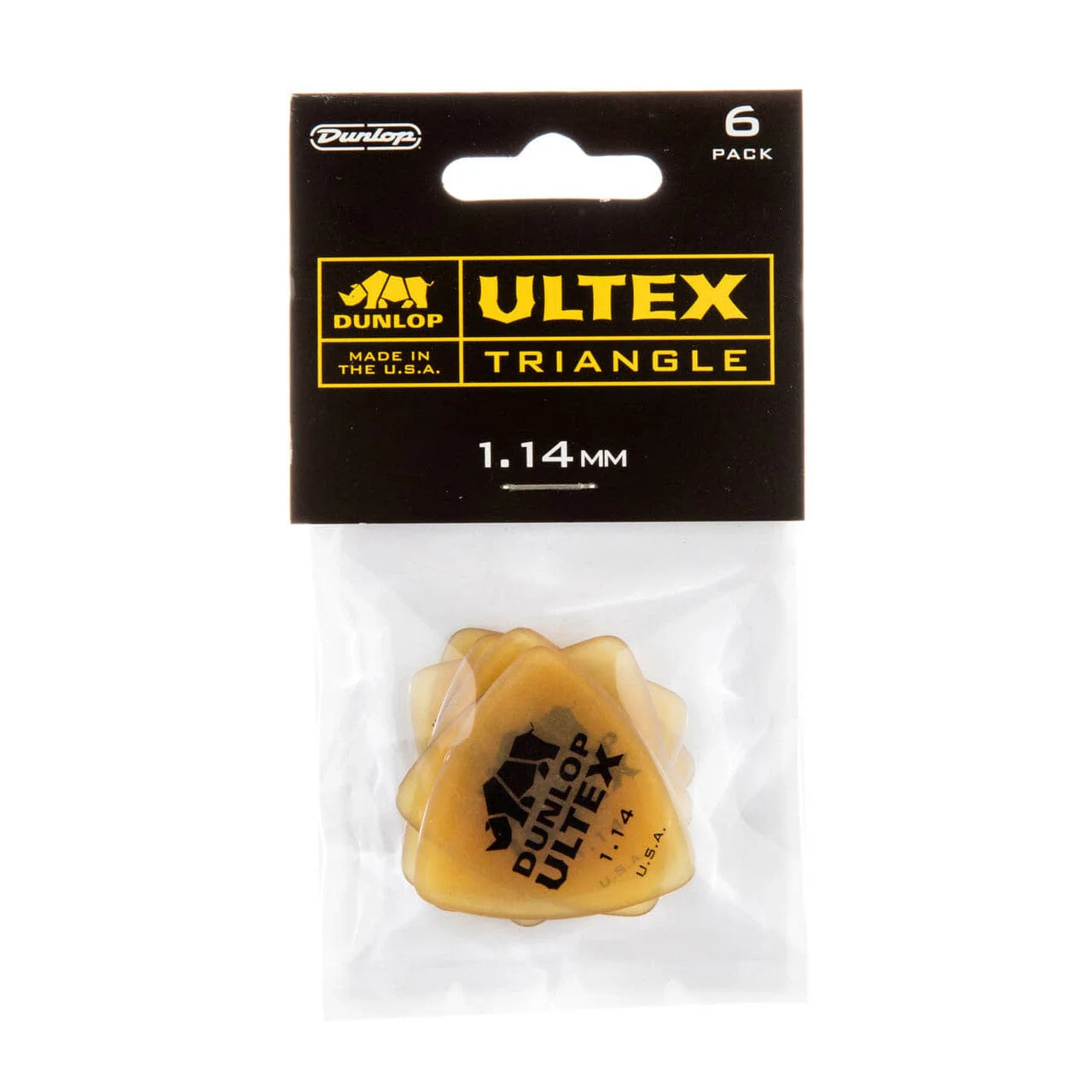 Dunlop Ultex Triangle 1mm Guitar Pick - Set of 6 - Image 3