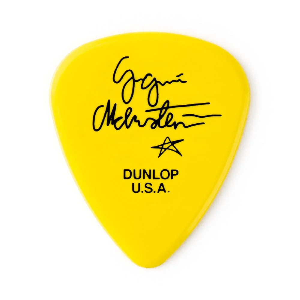 Dunlop Yngwie Malmsteen Custom Delrin Guitar Picks - Pack of 6 - 1.14mm Yellow - Image 2