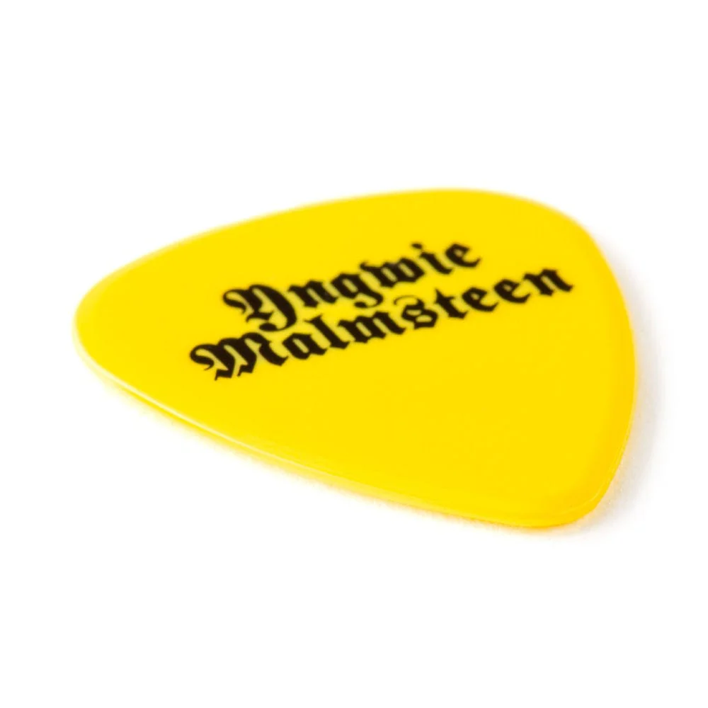 Dunlop Yngwie Malmsteen Custom Delrin Guitar Picks - Pack of 6 - 1.14mm Yellow - Image 3