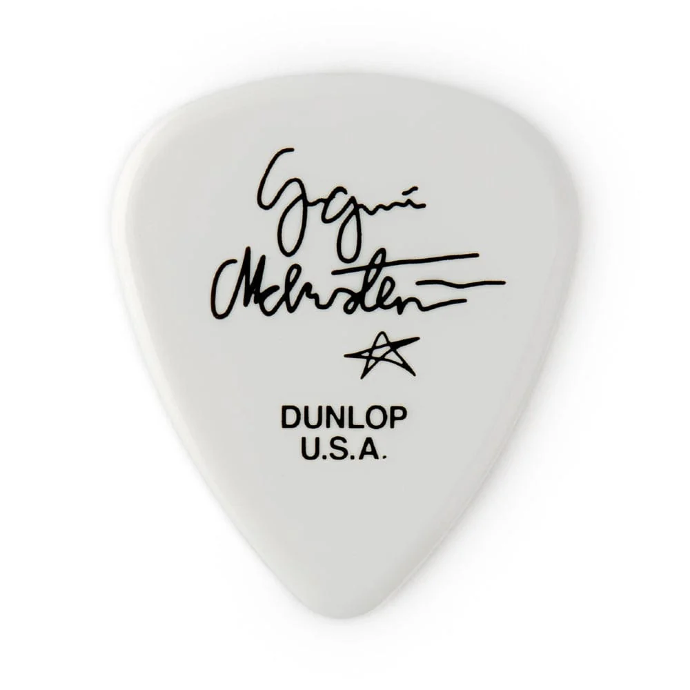 Dunlop Yngwie Malmsteen Custom Delrin Guitar Picks - Pack of 6 - 1.5mm White - Image 2