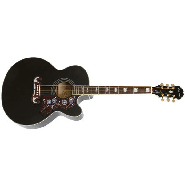 Epiphone EJ200CEBK King of the Flat Tops Electro Acoustic Guitar