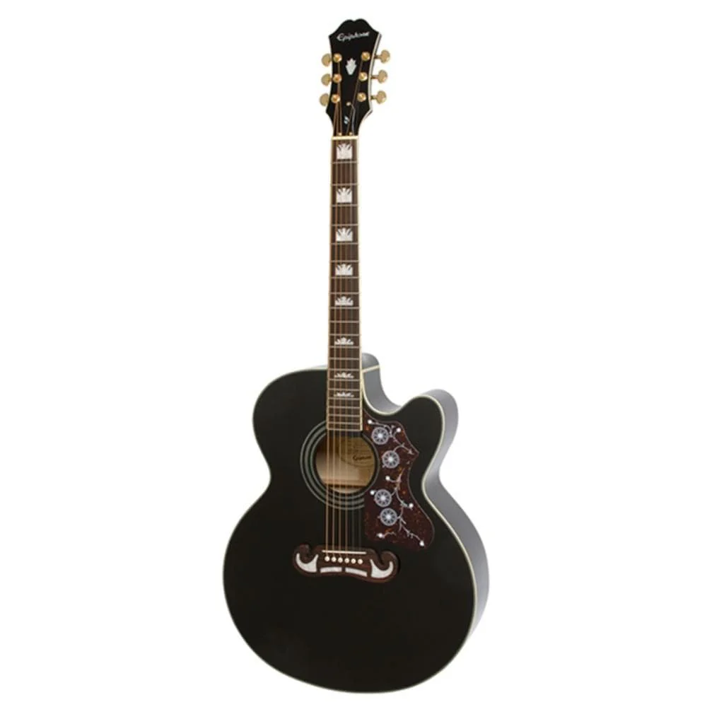 Epiphone J-200 EC Studio 6 String Electro Acoustic Guitar - Image 3