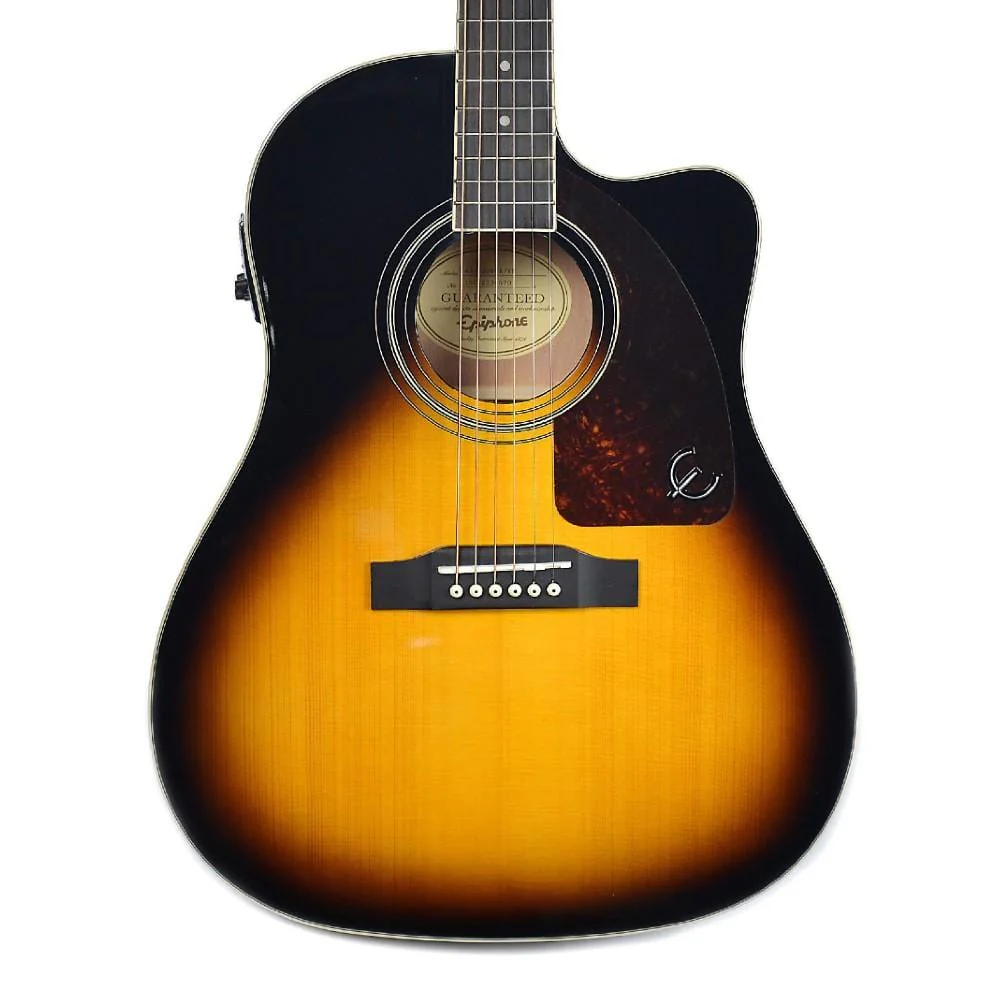 Epiphone J-45 EC Studio AJ220SCE Cutaway Electro Acoustic Guitar - Image 7