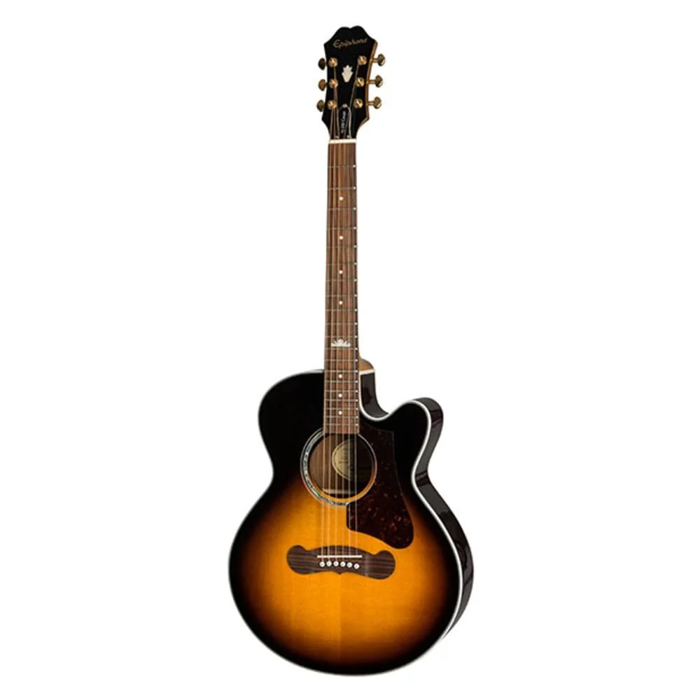 Epiphone J-200 EC Studio Parlor Electro Acoustic Guitar - Image 3