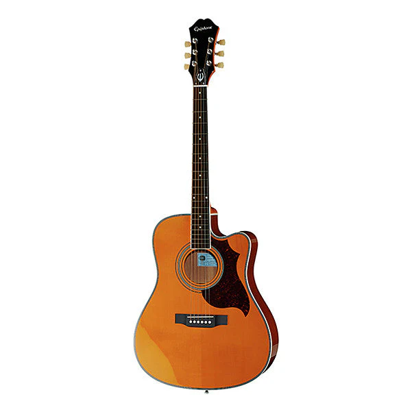 Epiphone FT-350SCE Min-ETune Cutaway Electro Acoustic Guitar - Antique Natural