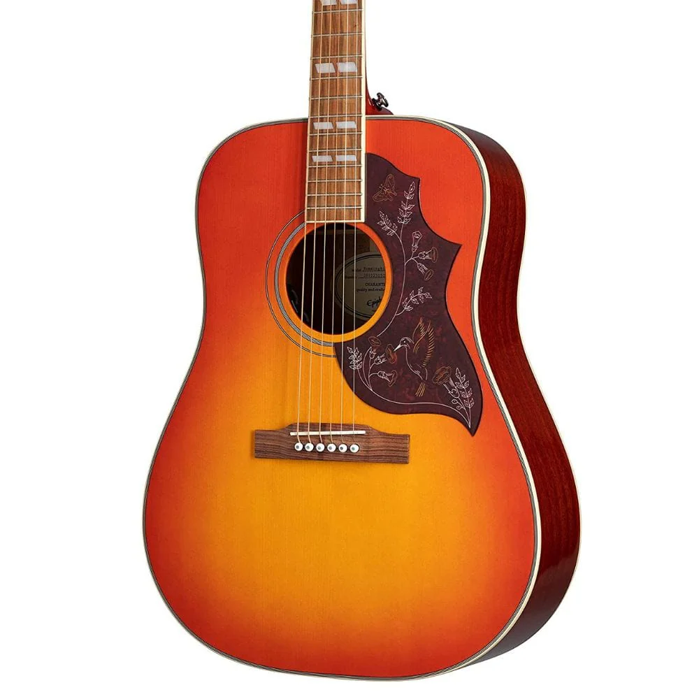 Epiphone EEHBFCNH1 Hummingbird Studio Electro Acoustic Guitar - Faded Cherry - Image 2