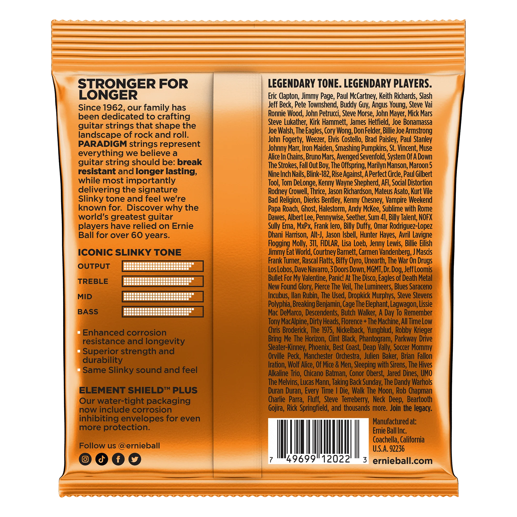 Ernie Ball 2022 Paradigm Hybrid Slinky Electric Guitar Strings - 9-46 - Image 2