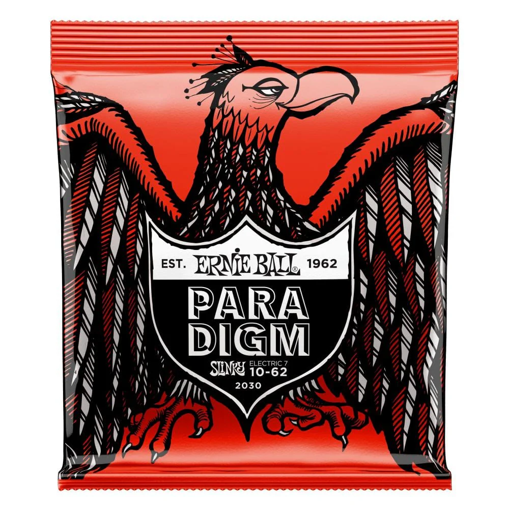 Ernie Ball 2030 Skinny Top Heavy Bottom Slinky Paradigm 7 String Electric Guitar Strings 10-62