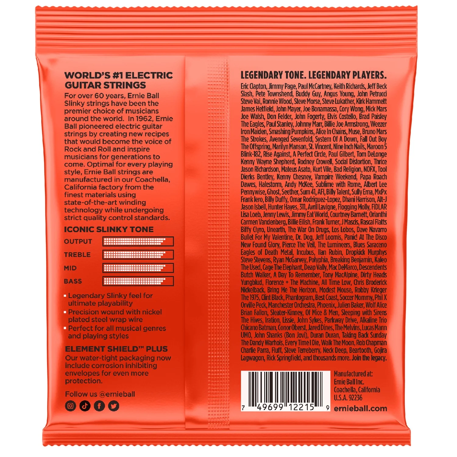 Ernie Ball 2215 Electric Guitar Strings - Skinny Top, Heavy Bottom - 0.10-0.52 - Image 2