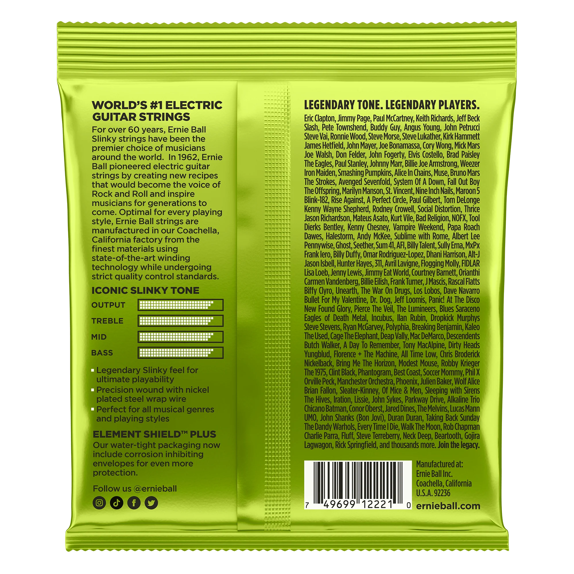 Ernie Ball 2221 Regular Slinky Electric Guitar Strings, Nickel Wound - 0.10-0.46 - Image 2