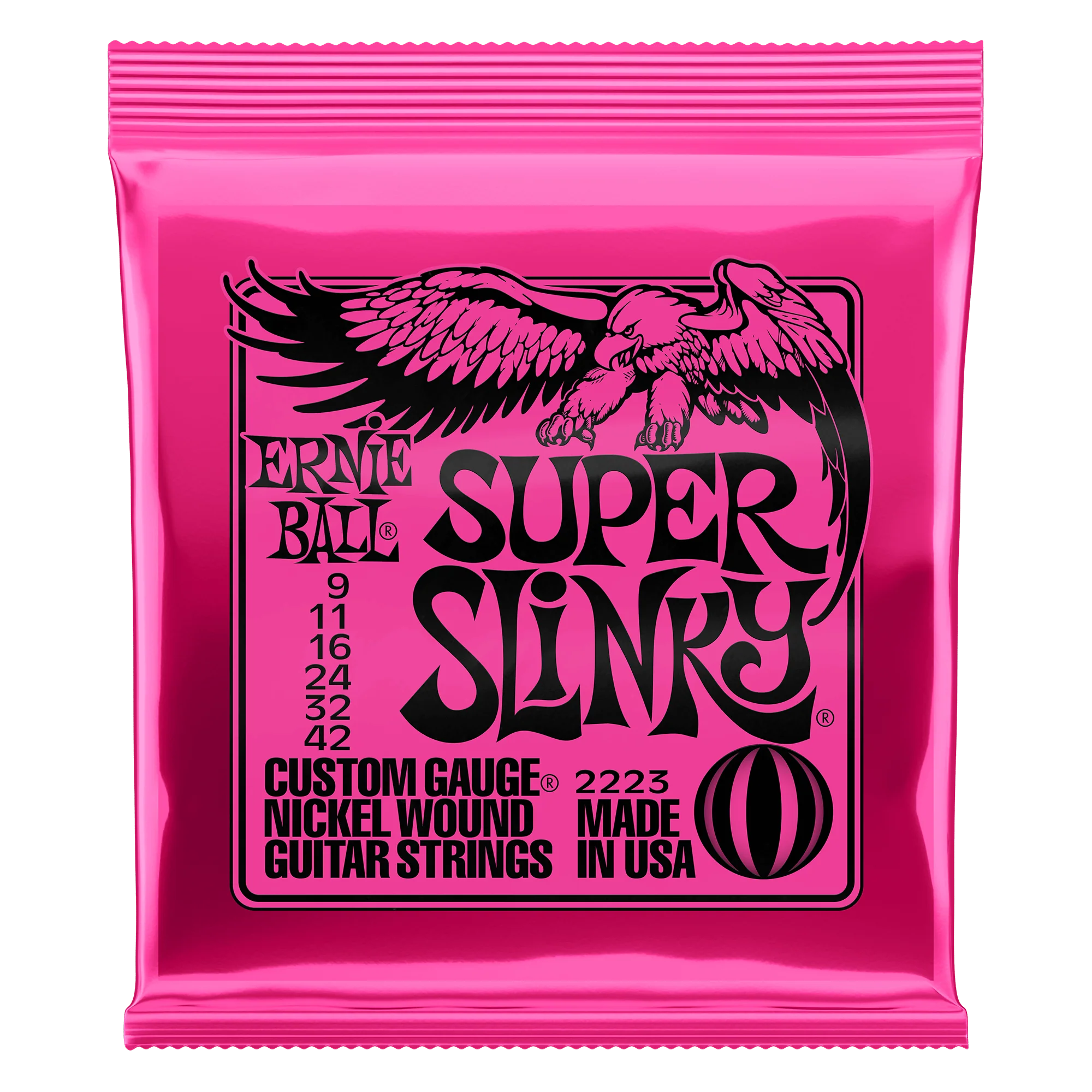 Ernie Ball 2223 Super Slinky Custom Gauge Electric Guitar Strings
