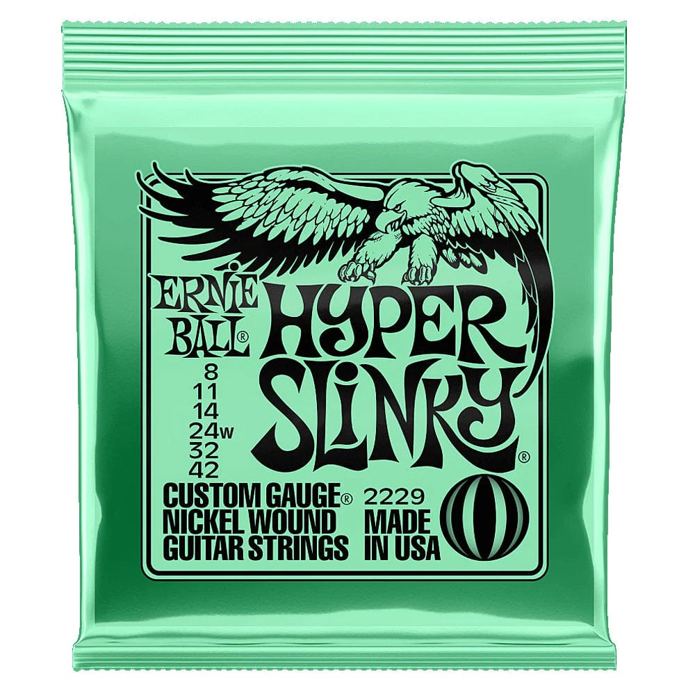 Ernie Ball 2229 Nickel Wound Hyper Slinky 8-42 Electric Guitar String Set