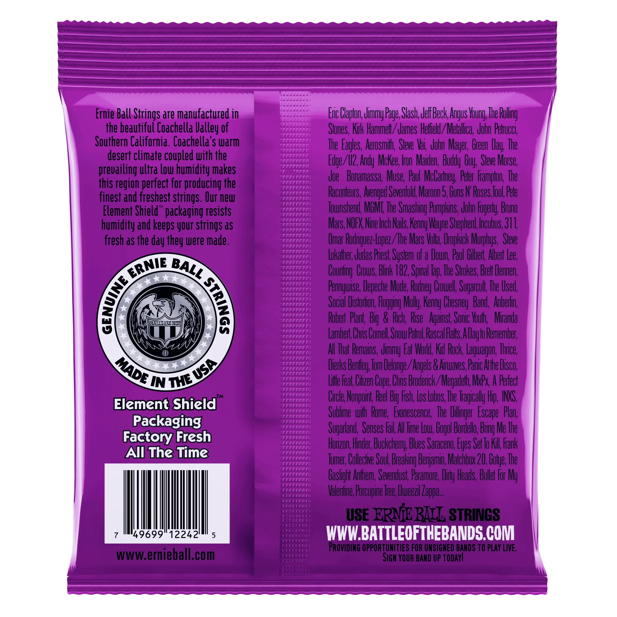 Ernie Ball 2242 Power Slinky Rps Electric Guitar Strings Nickel Wound - 11-48 - Image 2