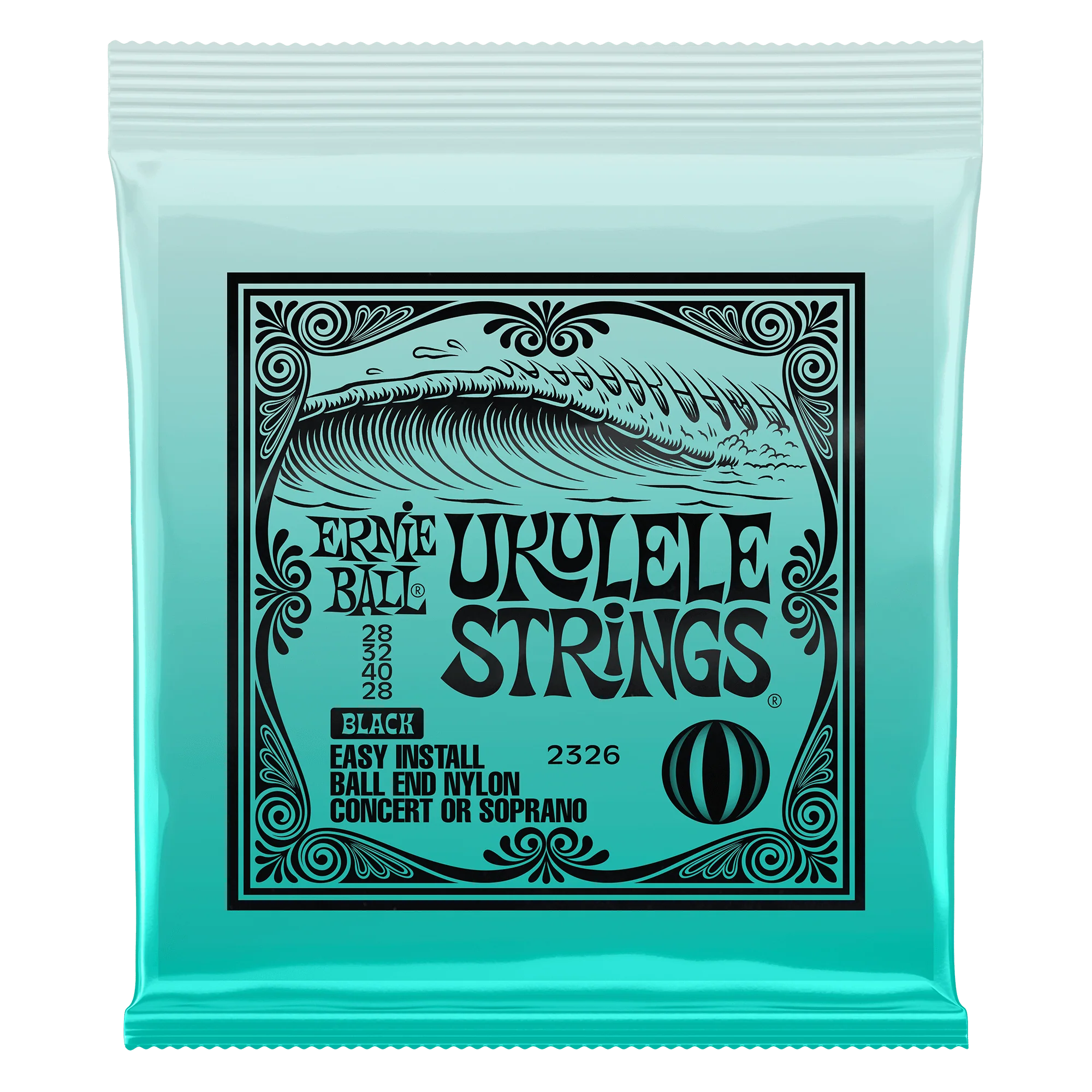 Ernie Ball 2326 Ball End Nylon Ukulele Strings - Black