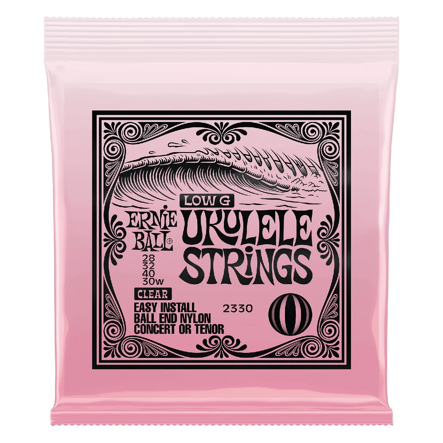 Ernie Ball 2330 Nylon Ball End Ukulele Strings with Wound G