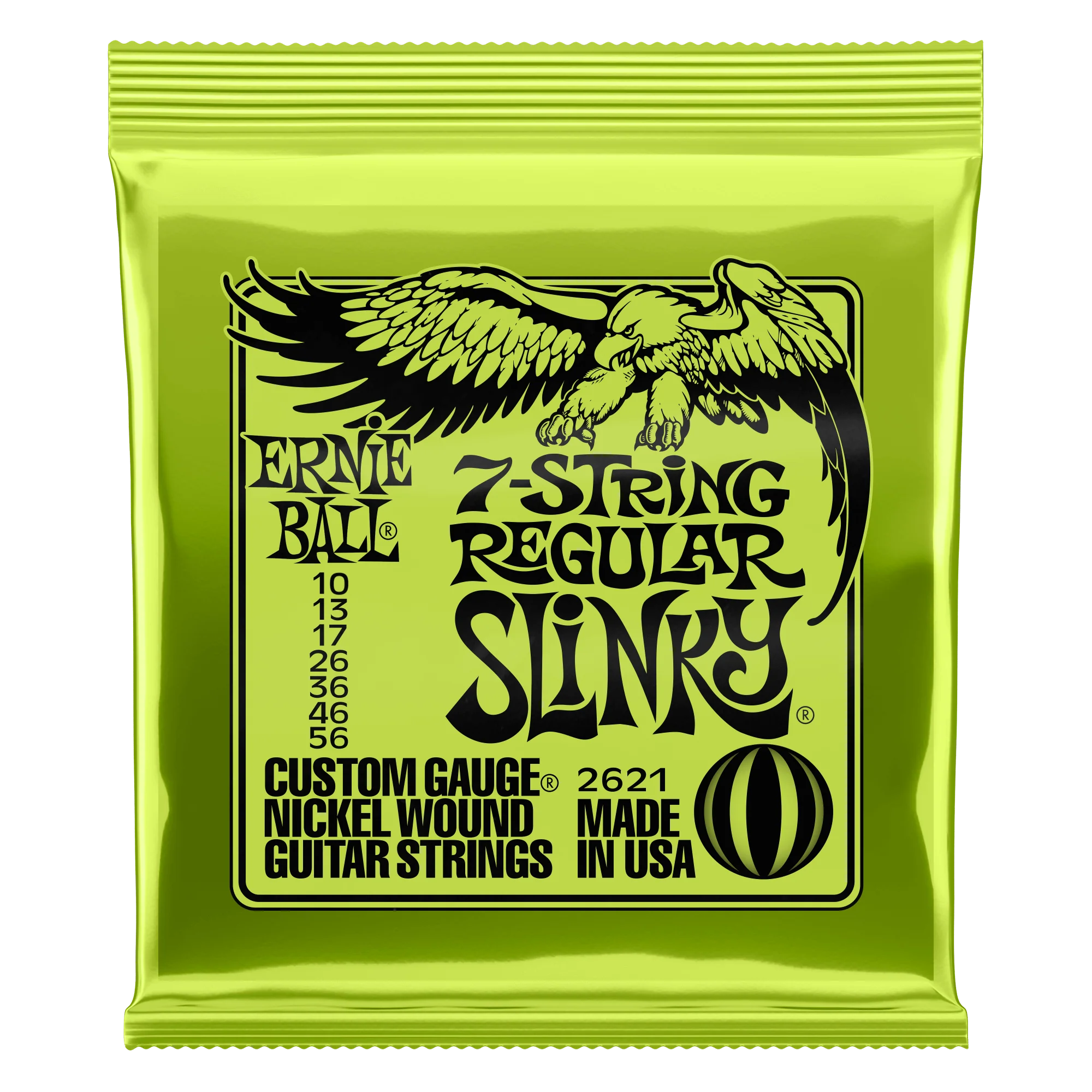 Ernie Ball 2621 7-String Regular Slinky Electric Guitar Strings