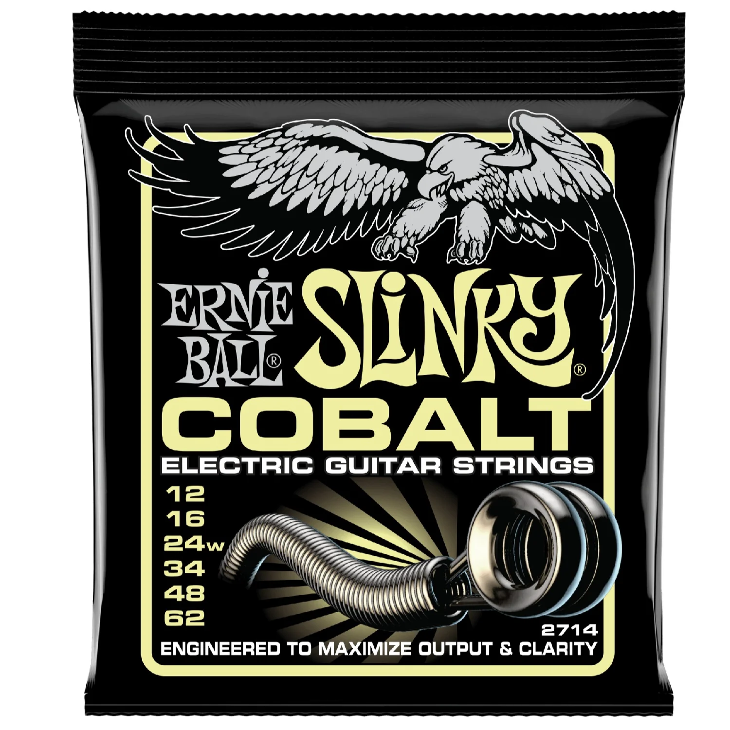 Ernie Ball 2714 Mammoth Slinky Cobalt Electric Guitar Strings - .012-.062
