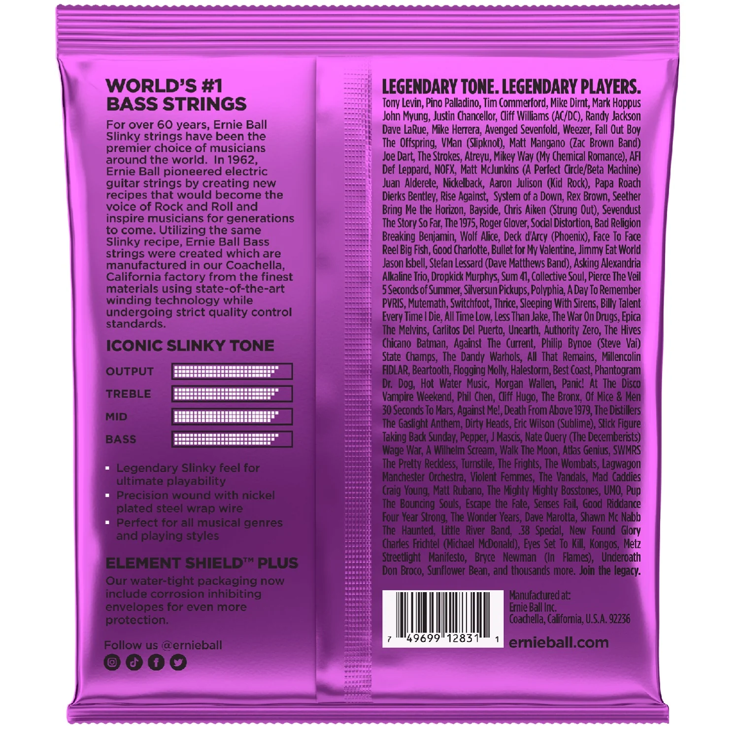 Ernie Ball 2831 Nickel Wound Power Slinky Bass String Set - 55-110 - Image 2
