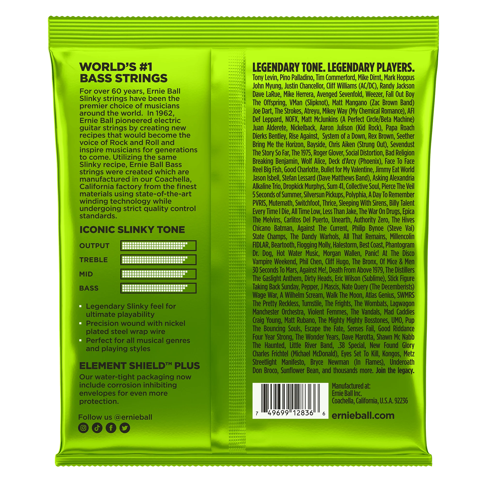 Ernie Ball 2836 Regular Slinky Bass Guitar Strings, 5-String - 0.45-0.130 - Image 2