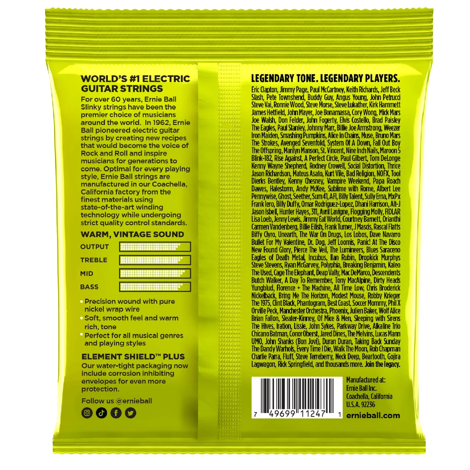Ernie Ball 3251 Regular Slinky Classic Pure Nickel Electric Guitar Strings - Pack of 3 - .10-.46 - Image 2
