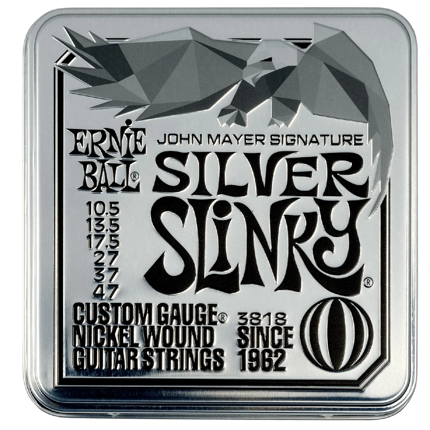 Ernie Ball 3818 John Mayer Silver Slinky Signature Electric Guitar Strings