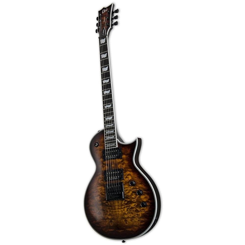 ESP EC-1000 Evertune 6-String Electric Guitar - Dark Brown Sunburst - Image 2