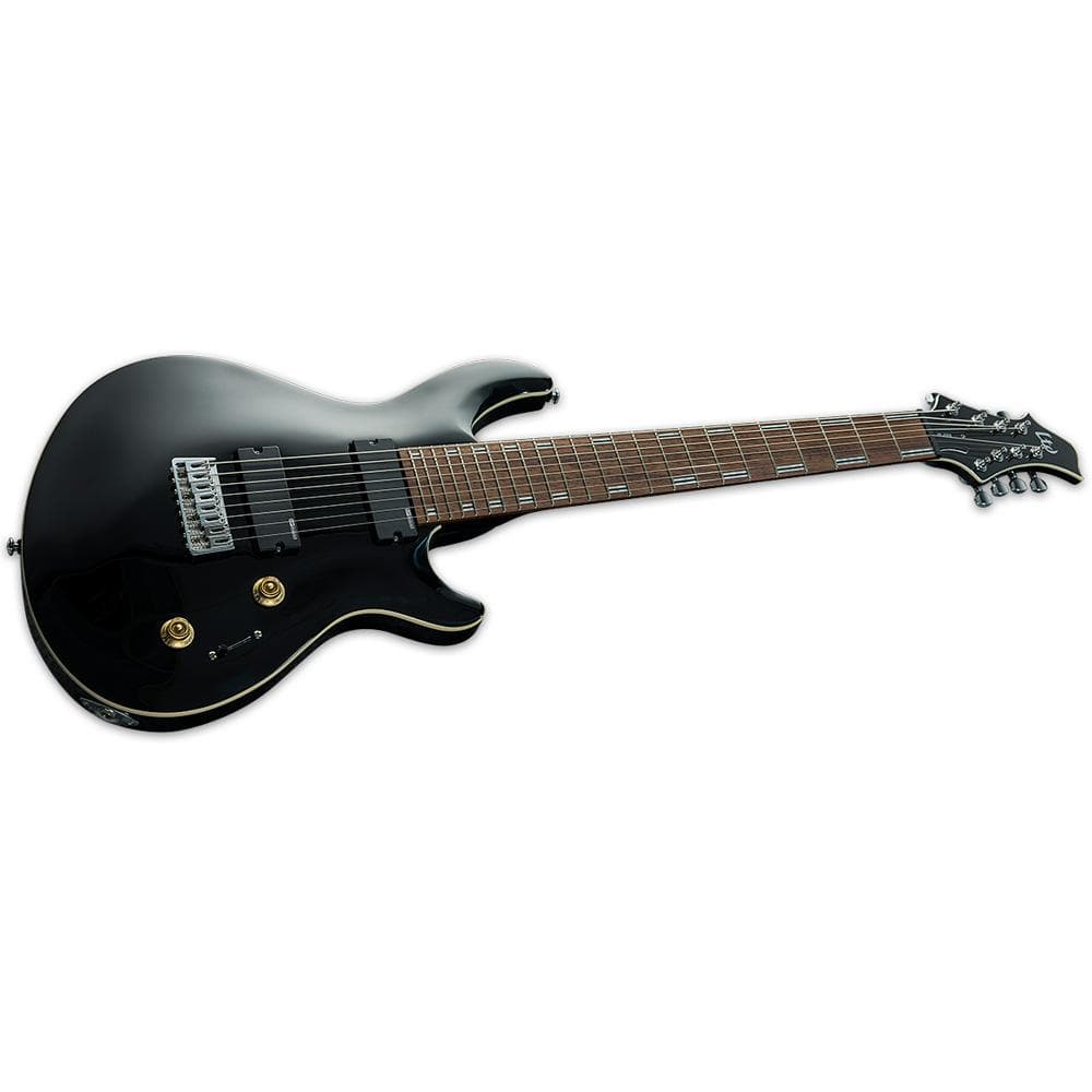 ESP Javier Reyes Signature JR-208 8 String Electric Guitar - Black - Image 3