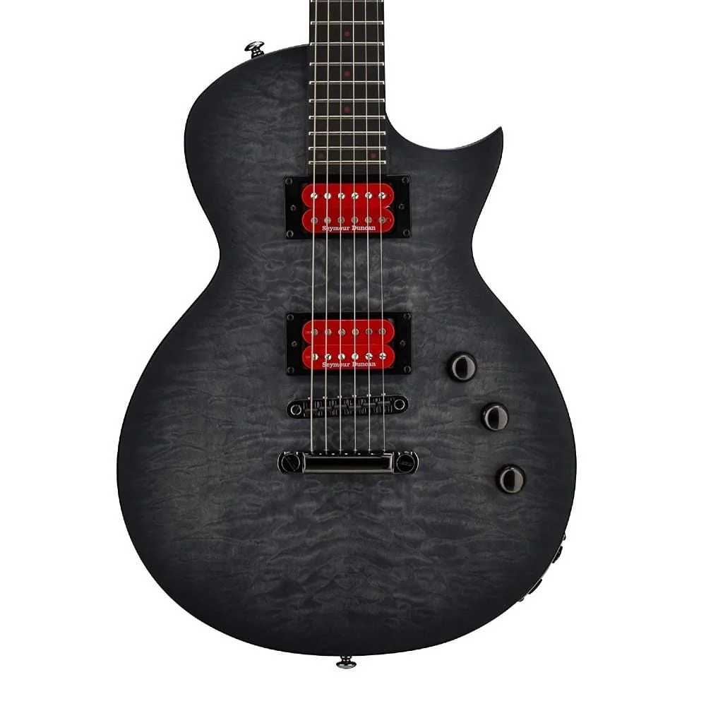 ESP LTD BB-600 BARITONE Electric Guitar - See Thru Black Sunburst Satin - Image 2