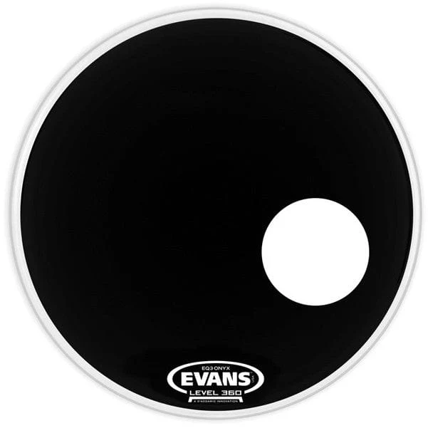 Evans BD18RONX Onyx Resonant 18inch Bass Resonant Head