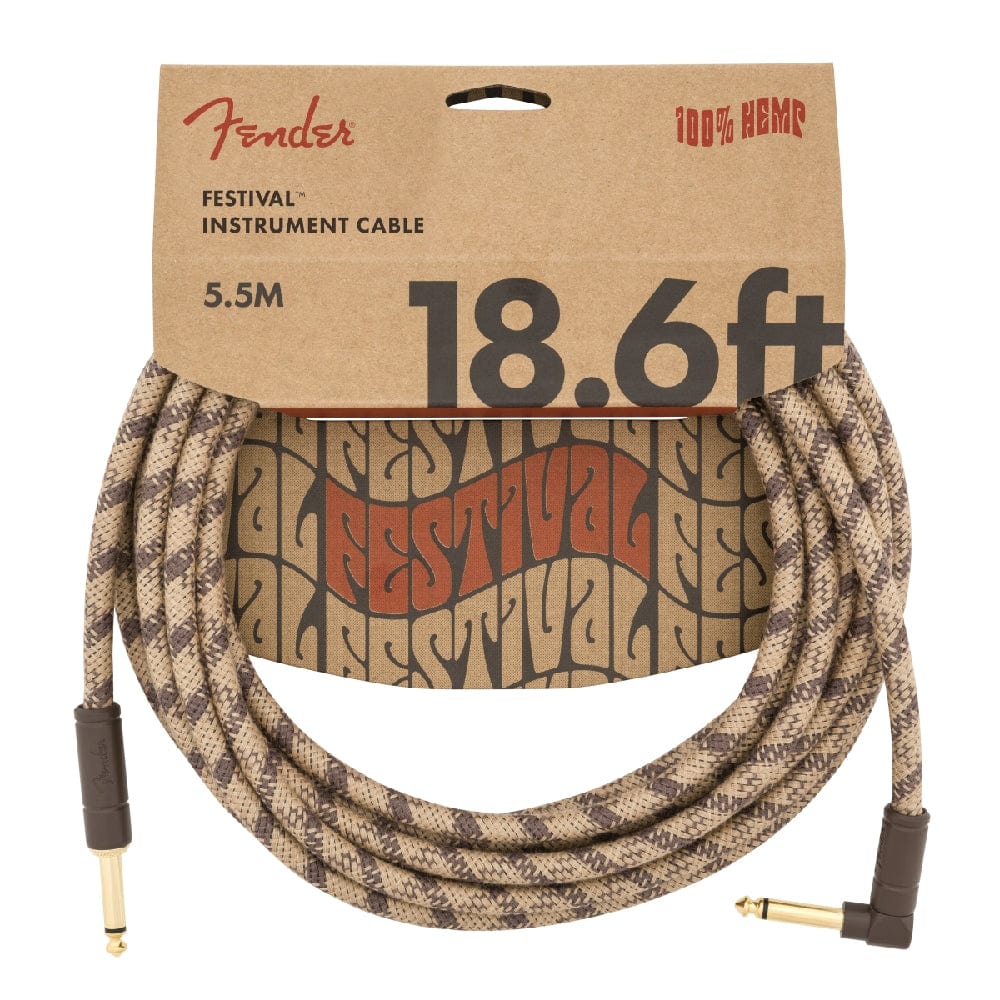 Fender 18.6ft Festival Hemp Instrument Cables - Image 2