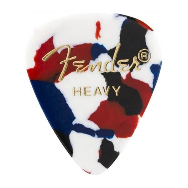 Fender 351 Classic Heavy Guitar Picks - Confetti - Pack of 12