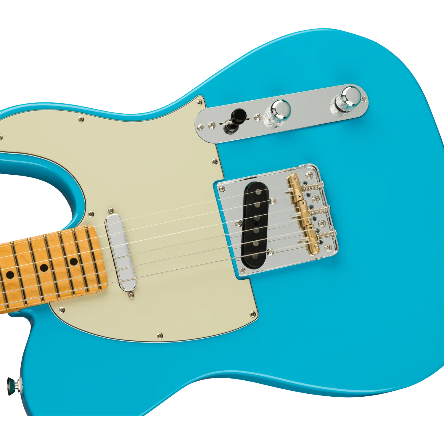 Fender American Professional II Telecaster Electric Guitar - Miami Blue - Image 4
