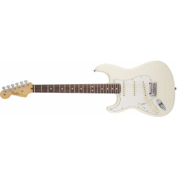 Fender American Standard Stratocaster Electric Guitar Left-Handed, Rosewood Fingerboard, Olympic White