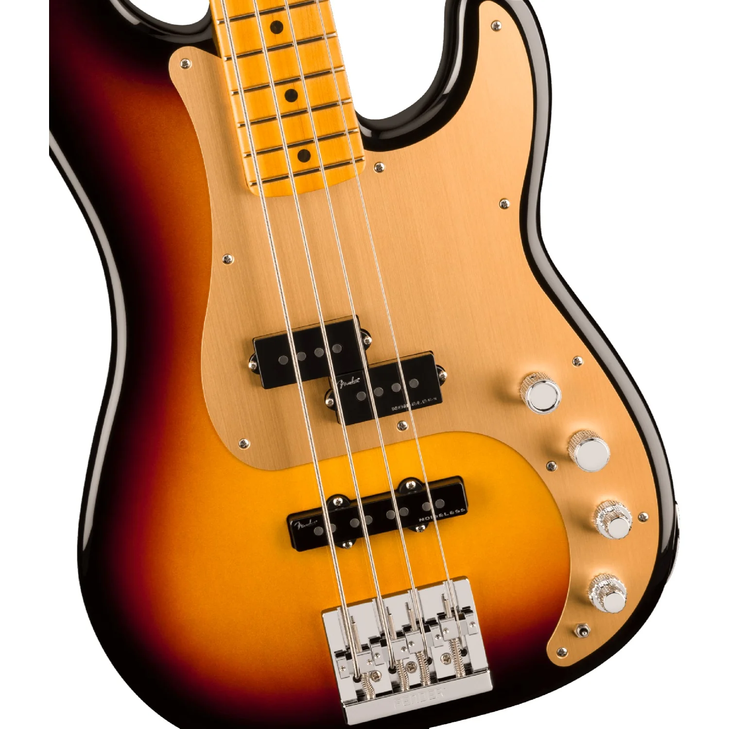 Fender American Ultra II Precision 4 String Bass Guitar - Image 2