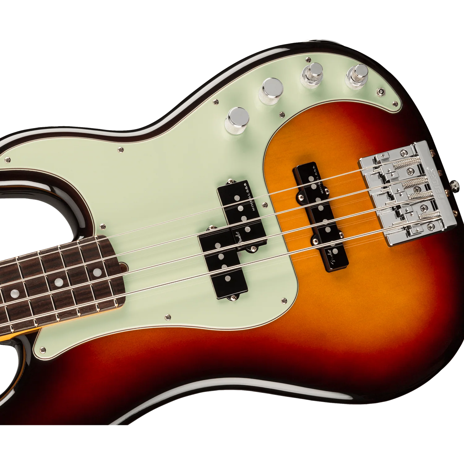 Fender American Ultra Precision 4 String Bass Guitar - Image 4