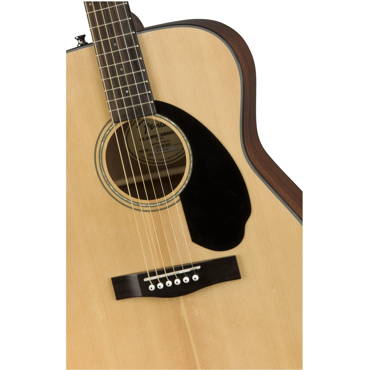 Fender CC-60S Concert Body Style Acoustic Guitar - Image 9