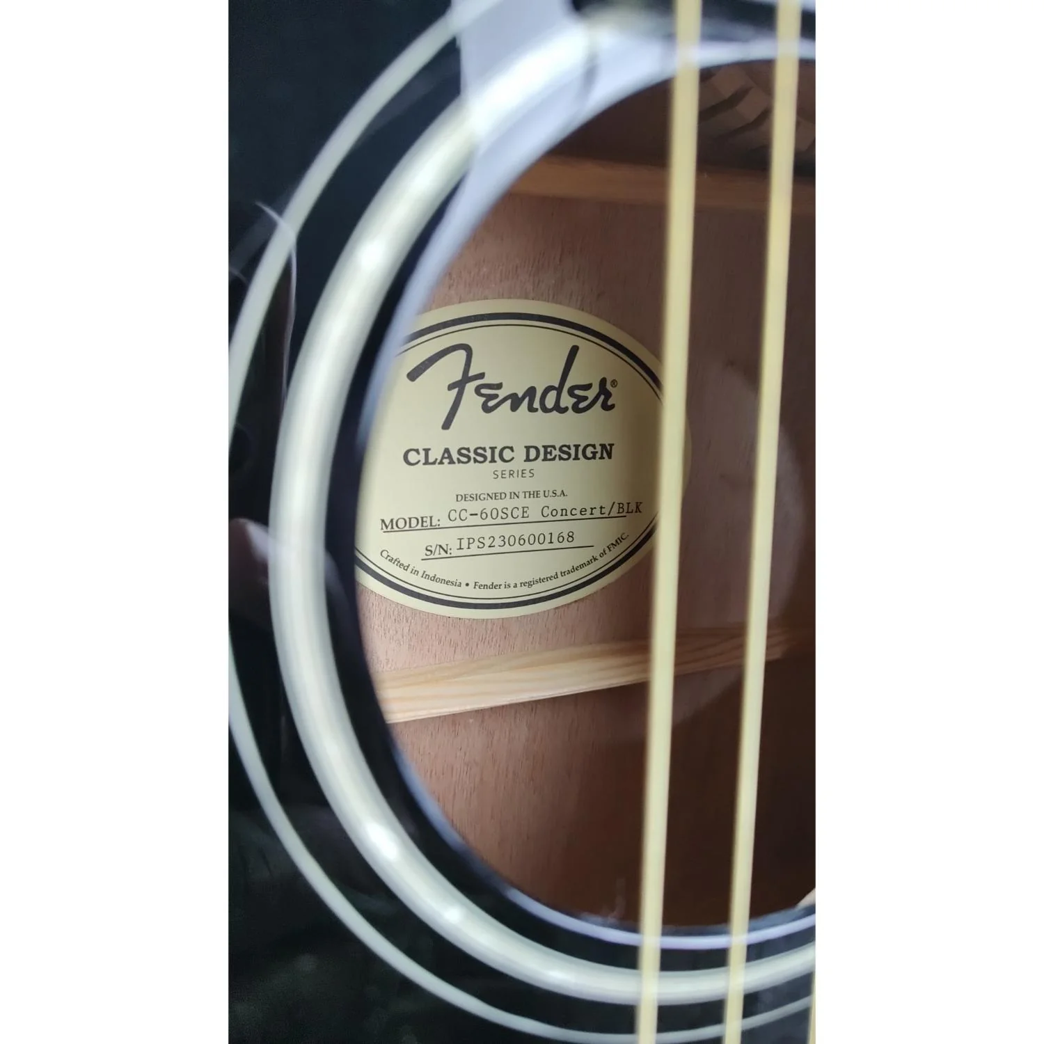 Fender CC-60SCE Concert Electro-Acoustic Guitar - Open Box - Image 12