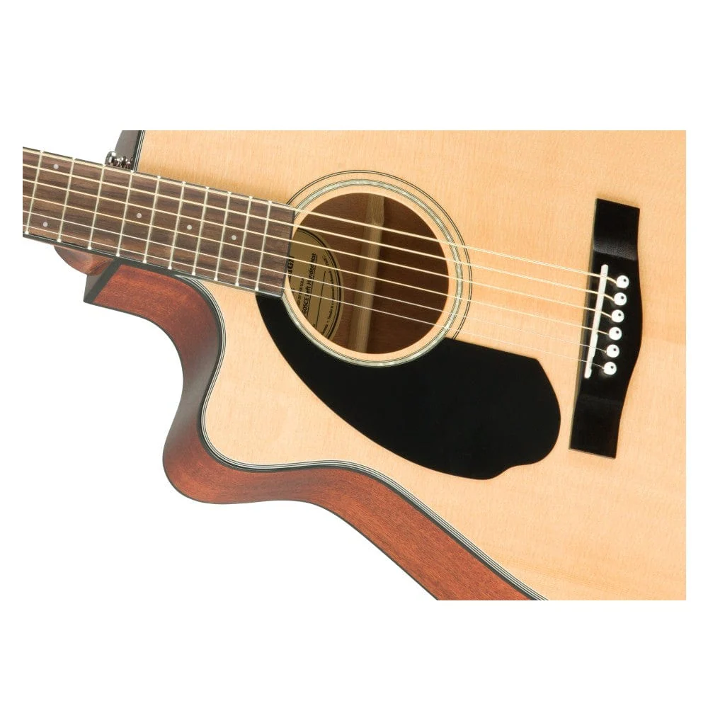 Fender CC 60SCE Concert Walnut Electro Acoustic Guitar - Left Handed - Image 3