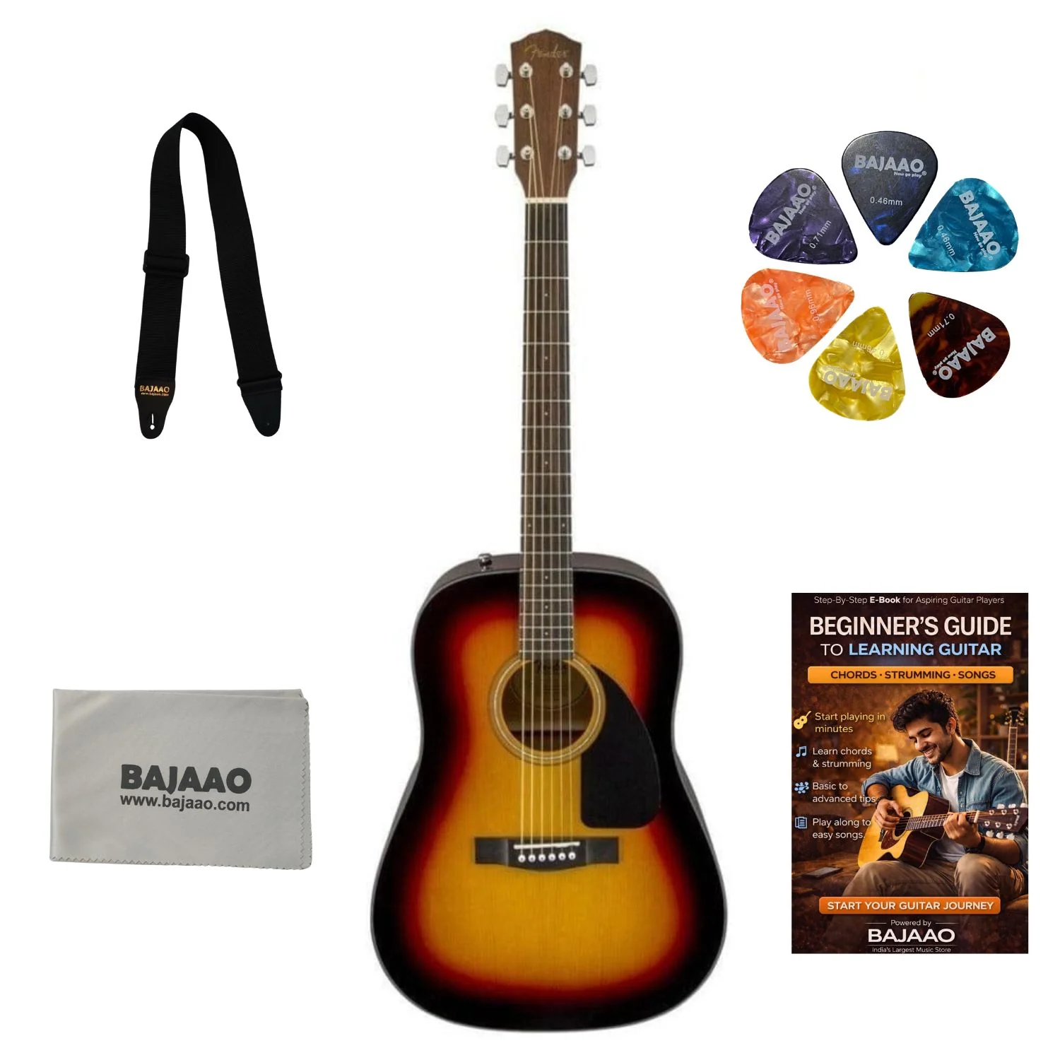 Fender CD-60 Dread V3 DS 6 String Acoustic Guitar - Image 36