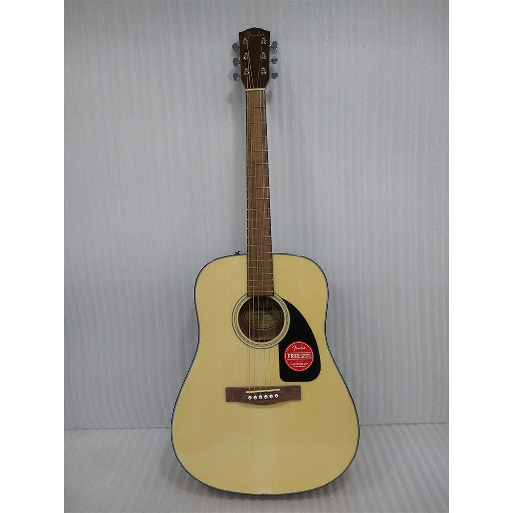 Fender CD 60 Dread V3 DS 6 String Acoustic Guitar with Dust Cover, Strap, Picks, Cloth & E-book - Open Box B Stock
