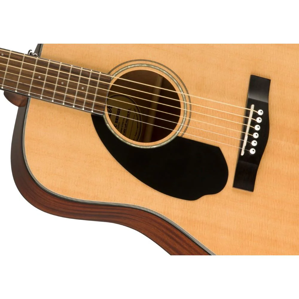Fender CD-60S LH Dreadnought Left Handed 6-Strings Acoustic Guitar- Natural - Image 3
